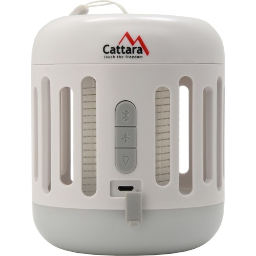 Ładowalna latarka Cattara z pułapką UV na owady i muzyką Bluetooth