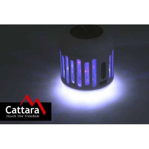 Ładowalna latarka Cattara z pułapką UV na owady i muzyką Bluetooth
