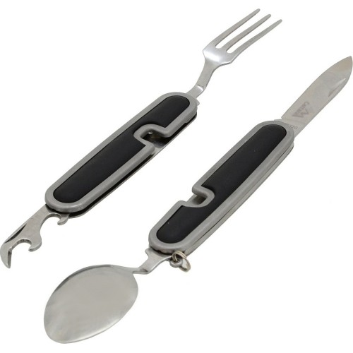 Nóż składany ze sztućcami Cattara CAMPING, 9 cm