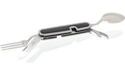Nóż składany ze sztućcami Cattara CAMPING, 9 cm