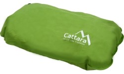 Samopompująca się poduszka Cattara, zielona, 50x30x13 cm