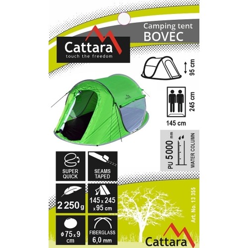 Namiot 2-osobowy Cattara Bovec 245x145x95 cm