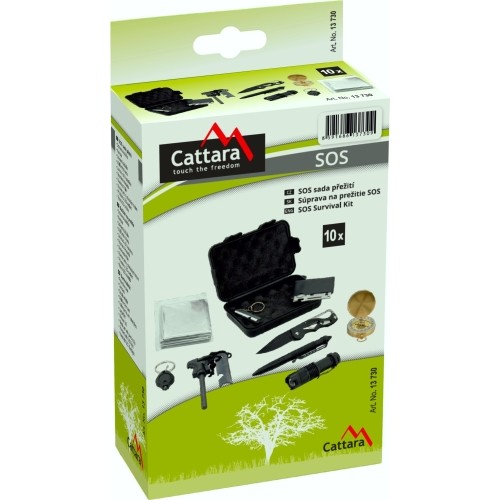 Zestaw survivalowy Cattara SOS, 10 szt.