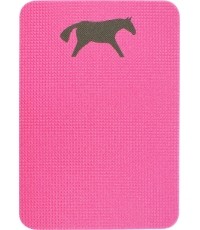 Mata do siedzenia Yate Horse, 400x285x10 mm, różowa/antracyt