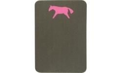 Mata do siedzenia Yate Horse, 400x285x10 mm, różowa/antracyt