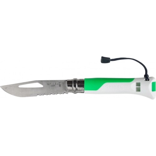 Nóż Opinel Outdoor No.8, ostrze ze stali nierdzewnej - Zielony