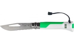 Nóż Opinel Outdoor No.8, ostrze ze stali nierdzewnej - Zielony