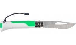 Nóż Opinel Outdoor No.8, ostrze ze stali nierdzewnej - Zielony