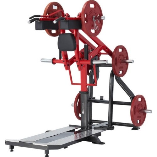 Maszyna do przysiadów w pozycji stojącej Steelflex Plateload Line PLSS - Czarny/czerwony