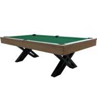 Stół bilardowy Pool X-con, 8 ft, szary dąb, sukno Club Cloth żółto-zielone