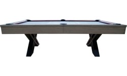 Stół bilardowy Pool X-con, 8 ft, szary dąb, sukno Club Cloth żółto-zielone