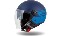 Kask motocyklowy Cassida Handy Plus Linear, perłowy matowy niebieski / ciemnoniebieski