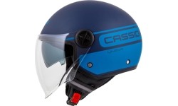 Kask motocyklowy Cassida Handy Plus Linear, perłowy matowy niebieski / ciemnoniebieski