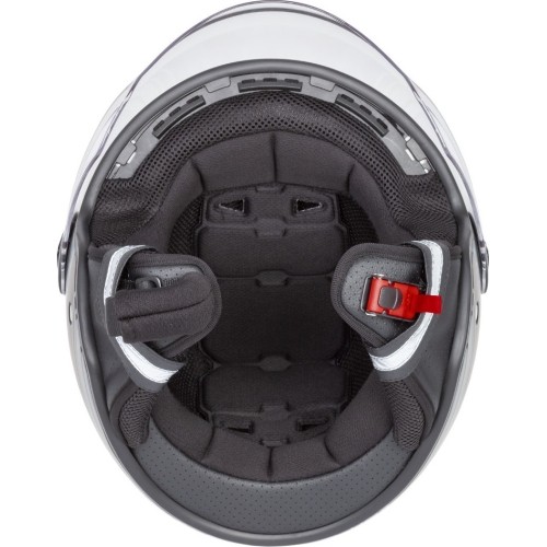 Kask motocyklowy Cassida Handy Plus Linear, perłowy matowy niebieski / ciemnoniebieski