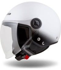 Kask motocyklowy Cassida Handy biało-czarny