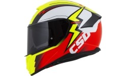 Kask motocyklowy Cassida Integral GT 2.1 Flash fluorescencyjny żółty/fluorescencyjny czerwony/czarny/biały