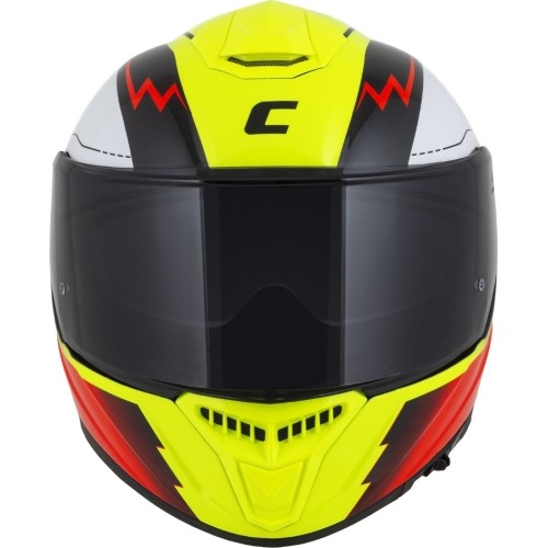 Kask motocyklowy Cassida Integral GT 2.1 Flash fluorescencyjny żółty/fluorescencyjny czerwony/czarny/biały