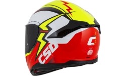 Kask motocyklowy Cassida Integral GT 2.1 Flash fluorescencyjny żółty/fluorescencyjny czerwony/czarny/biały