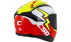 Kask motocyklowy Cassida Integral GT 2.1 Flash fluorescencyjny żółty/fluorescencyjny czerwony/czarny/biały