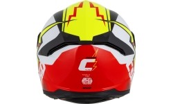 Kask motocyklowy Cassida Integral GT 2.1 Flash fluorescencyjny żółty/fluorescencyjny czerwony/czarny/biały