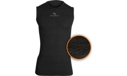 Uniseksowa koszulka bez rękawów Brubeck Multifunctional Base Layer 3D - Grafitowy