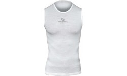 Uniseksowa koszulka bez rękawów Brubeck Multifunctional Base Layer 3D - Biały