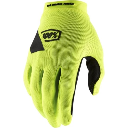 Rękawiczki rowerowe i motocrossowe 100% Ridecamp Fluo Yellow - Fluorescencyjny żółty