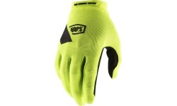 Rękawiczki rowerowe i motocrossowe 100% Ridecamp Fluo Yellow - Fluorescencyjny żółty
