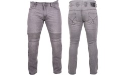 Męskie jeansy motocyklowe BOS Micas - Acid Black
