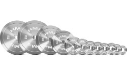 TOS kalibrowany stalowy talerz olimpijski HMS - 0.5kg