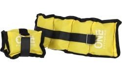 Obciążniki poduszkowe One Fitness WW01, żółte - 2 x 0,7 kg