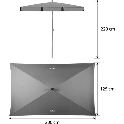 Parasol ogrodowy NILS NC7826 220 cm