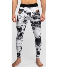 Męskie legginsy kompresyjne UFC Zenith by Venum White Authentic Fight Week Performance