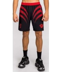 Spodenki treningowe Venum x Mike Tyson Tiger – głęboka czerń/intensywna czerwień