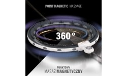 Magnetyczne koło Hula Hop HMS HHM15 z obciążnikiem i licznikiem + pas na talię BR163, czarno-czerwony