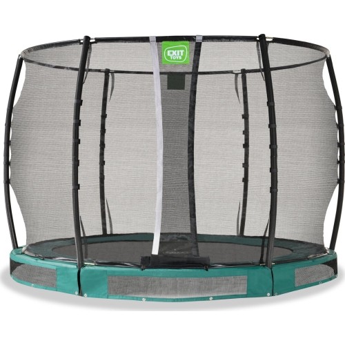 Trampolina gruntowa EXIT Allure Premium ø305 cm, zielona
