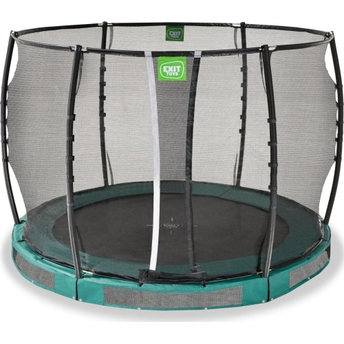 Trampolina gruntowa EXIT Allure Premium ø305 cm, zielona