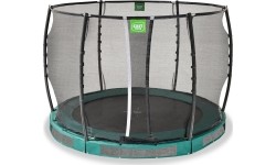 Trampolina gruntowa EXIT Allure Premium ø305 cm, zielona