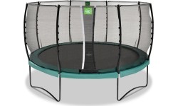 Trampolina EXIT Allure Classic ø427 cm - zielona