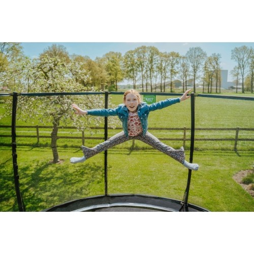 Trampolina EXIT Allure Classic ø427 cm - zielona