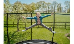 Trampolina EXIT Allure Classic ø427 cm - zielona