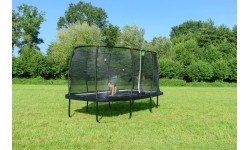 Trampolina EXIT Allure Classic 214x366 cm, czarna