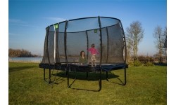 Trampolina EXIT Allure Classic 244x427 cm, czarna