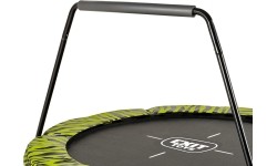 Trampolina EXIT Tiggy Junior z drążkiem ø140 cm, czarno-zielona