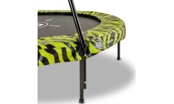 Trampolina EXIT Tiggy Junior z drążkiem ø140 cm, czarno-zielona