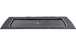 Trampolina sportowa naziemna EXIT Dynamic 275x458 cm, czarna