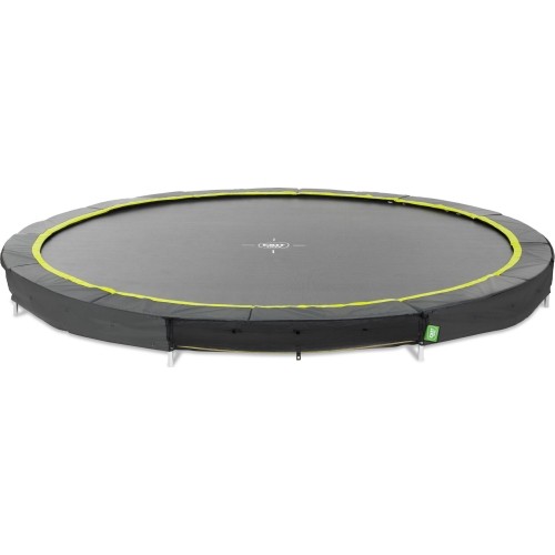 Trampolina sportowa gruntowa EXIT Silhouette ø427 cm, czarna