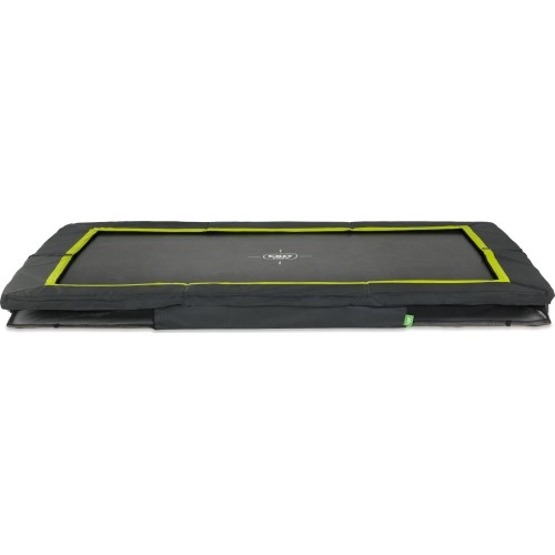 Trampolina sportowa gruntowa EXIT Silhouette 214x305 cm, czarna