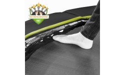 Trampolina sportowa gruntowa EXIT Silhouette 214x305 cm, czarna