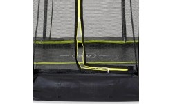 Trampolina gruntowa EXIT Silhouette ø244 cm z siatką ochronną – czarna